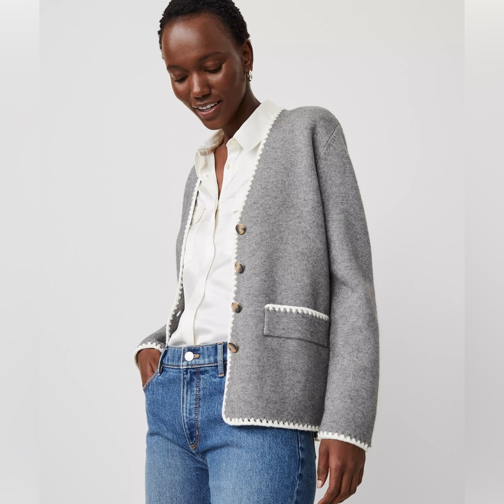 NEW | Ann Taylor | Blanket Stitch Cardigan